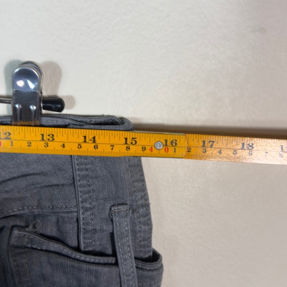 MEESO Premium Pants Gray Wash Buckle Accent Low Rise Women's Size‎ 9 - Picture 7 of 11